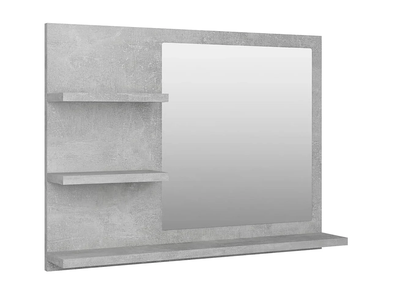 Badspiegel Betongrau 60x10,5x45 cm Holzwerkstoff