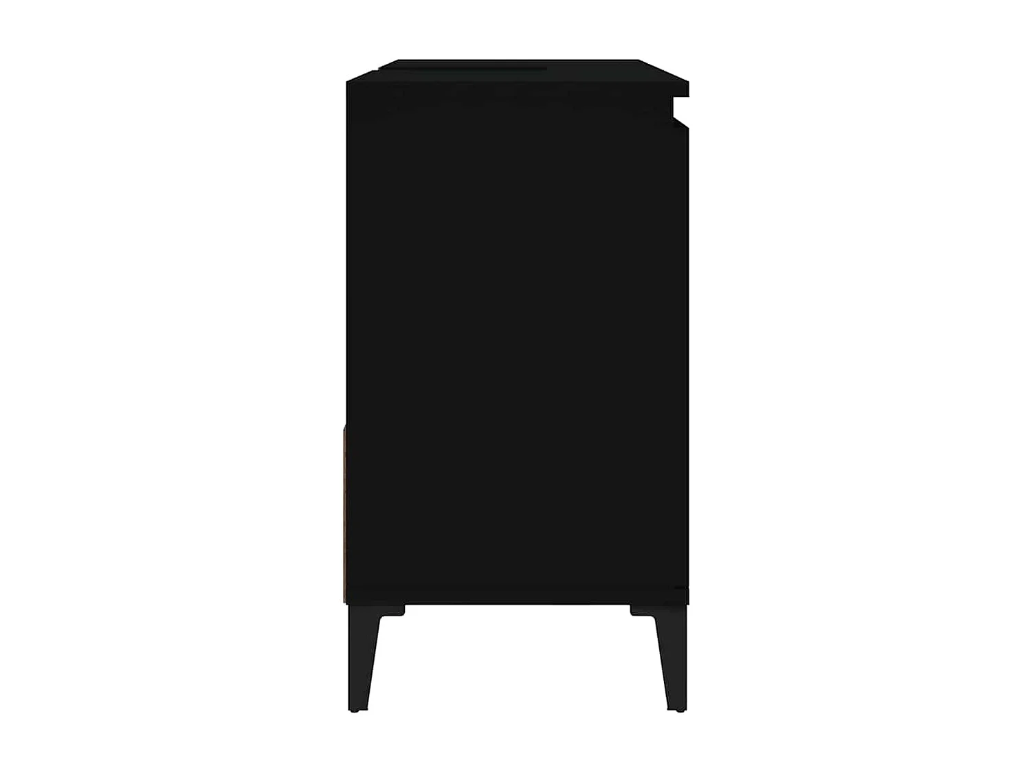 Armoire de salle de bain noir 65x33x60 cm bois d'ingénierie