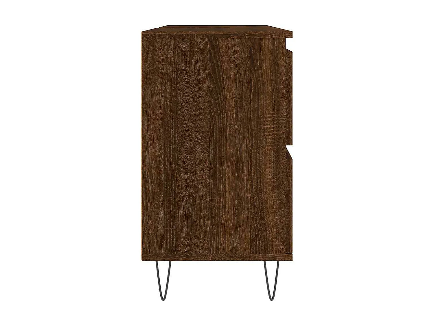 Armoire salle de bain chêne marron 80x33x60cm bois d'ingénierie