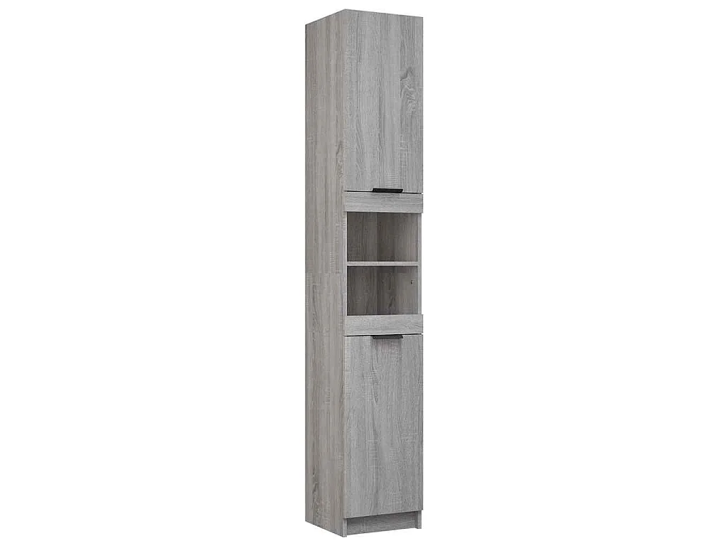 Meubles de salle de bain 5 pcs Sonoma gris Bois d'ingénierie