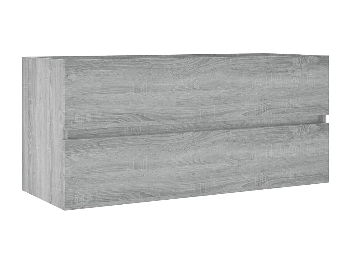 Mueble de lavabo madera de ingeniería gris Sonoma 100x38,5x45cm