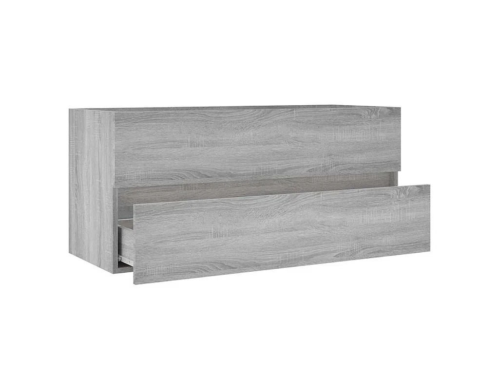 Móvel p/ lavatório 100x38,5x45cm derivados madeira cinza sonoma