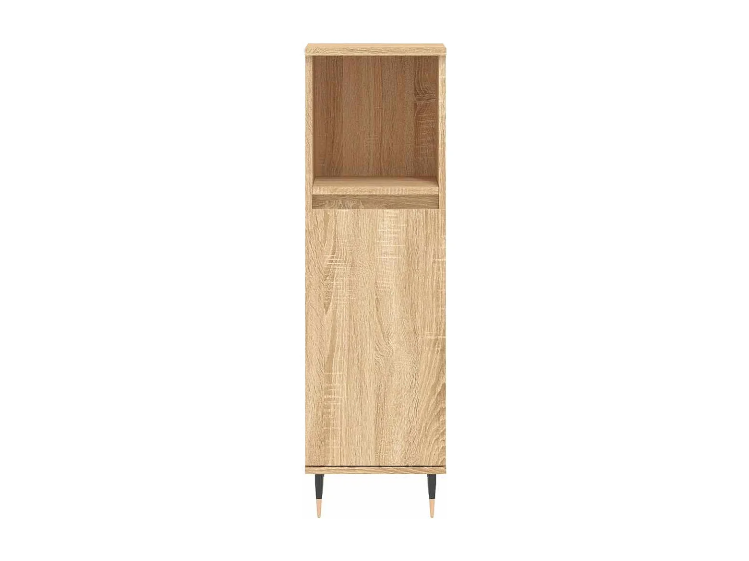 Badschrank Sonoma-Eiche 30x30x100 cm Holzwerkstoff