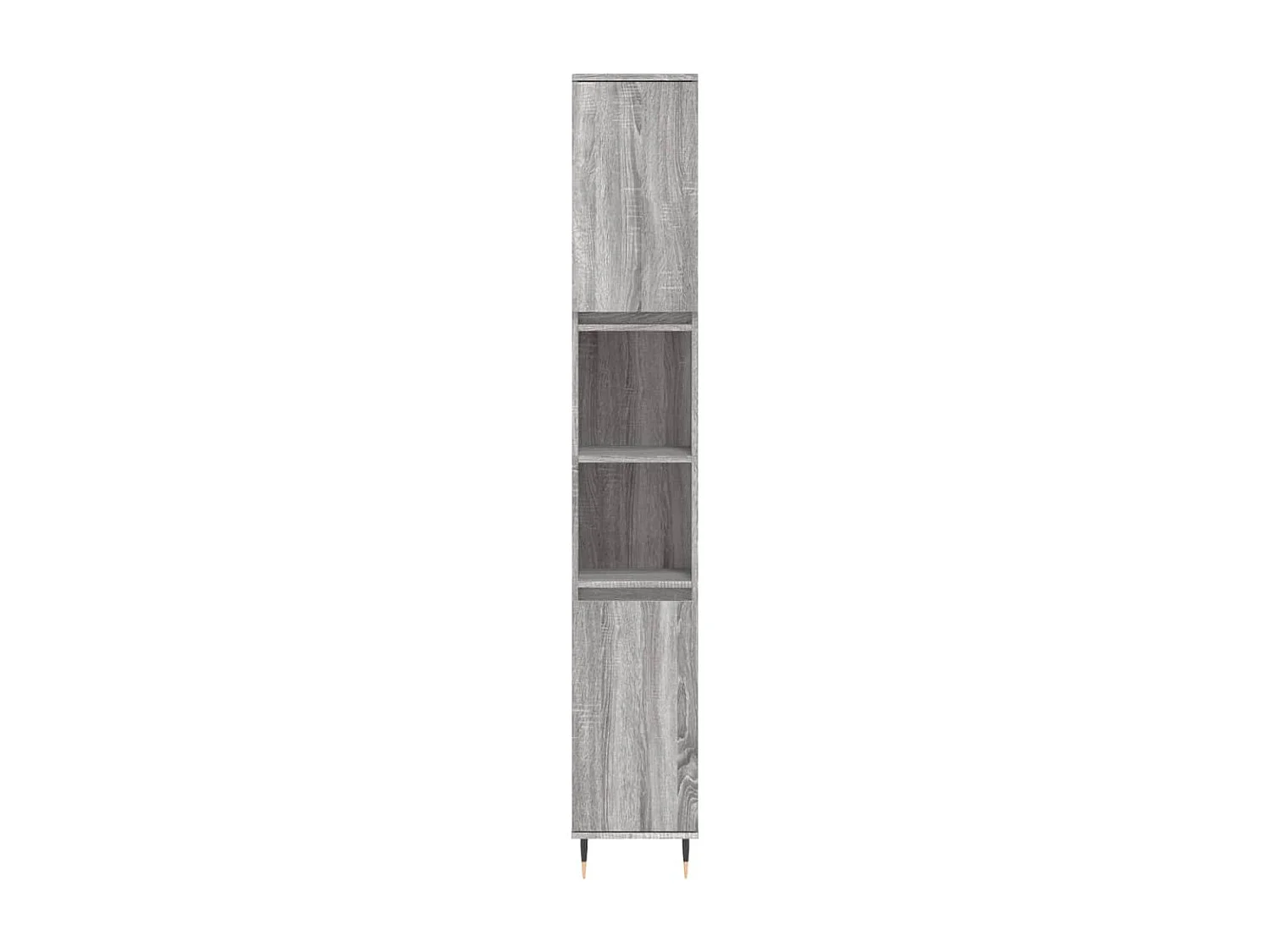 Badschrank Grau Sonoma 30x30x190 cm Holzwerkstoff