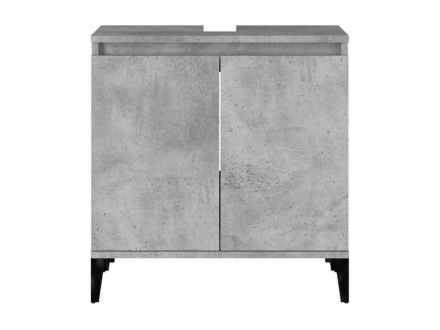 Mobile Lavabo Grigio Cemento 58x33x60 cm in Legno Multistrato