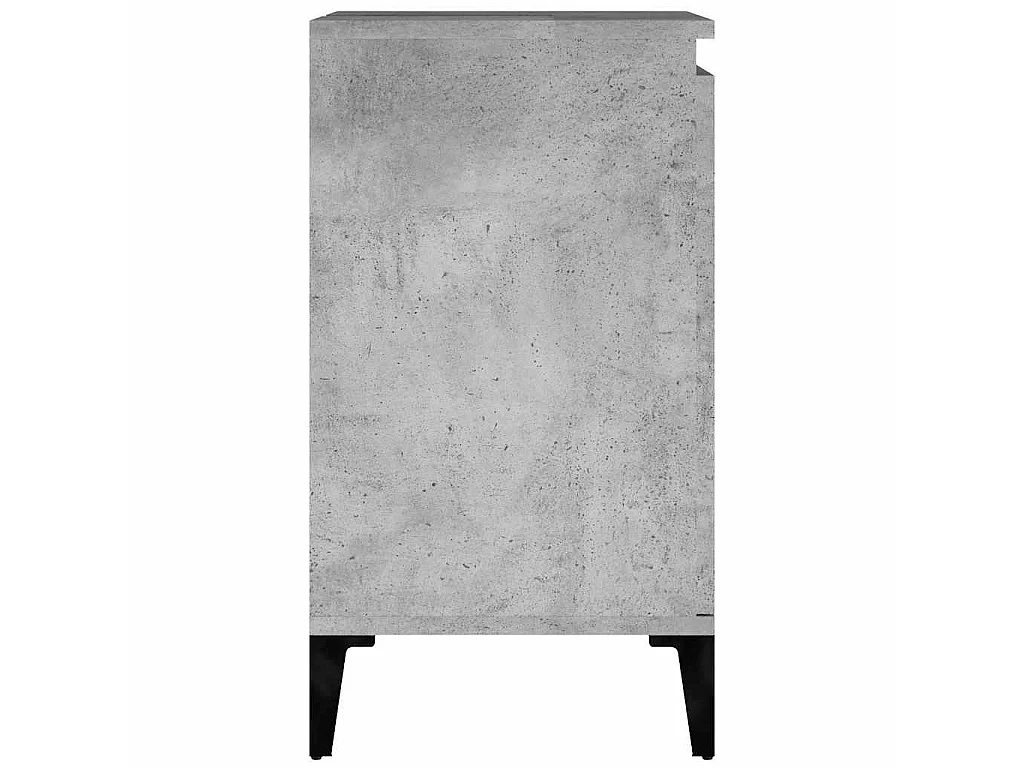 Armario de lavabo madera contrachapada gris hormigón 58x33x60cm