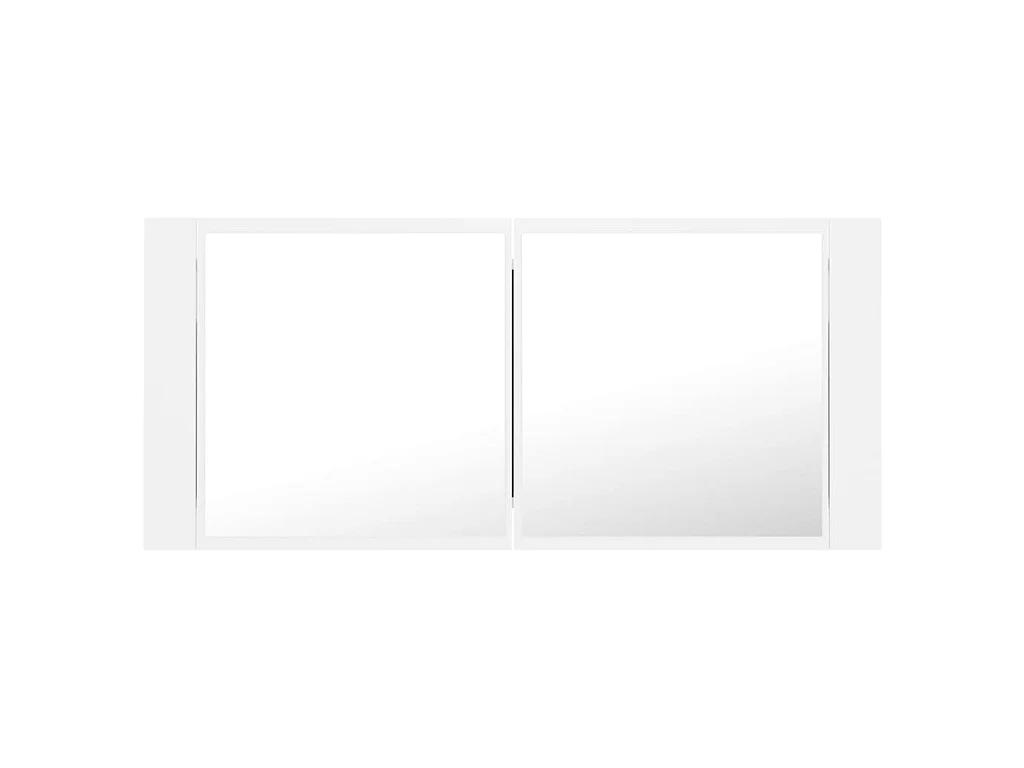 Specchio da Bagno con LED Bianco 100x12x45 cm in Acrilico