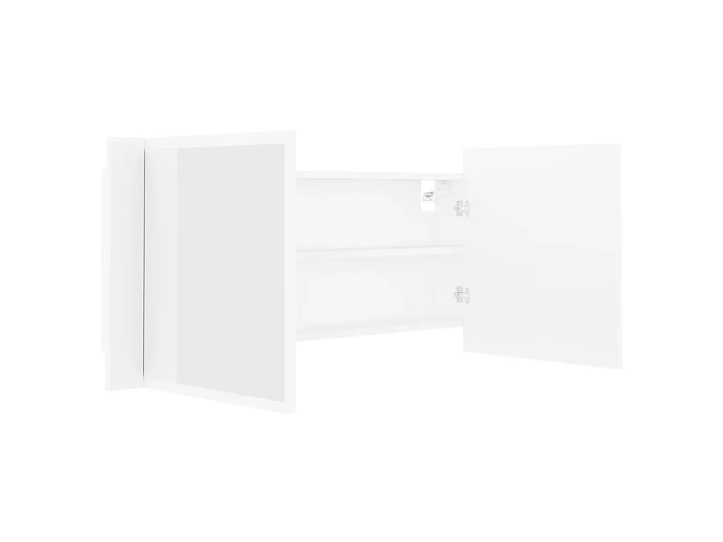 Specchio da Bagno con LED Bianco 100x12x45 cm in Acrilico