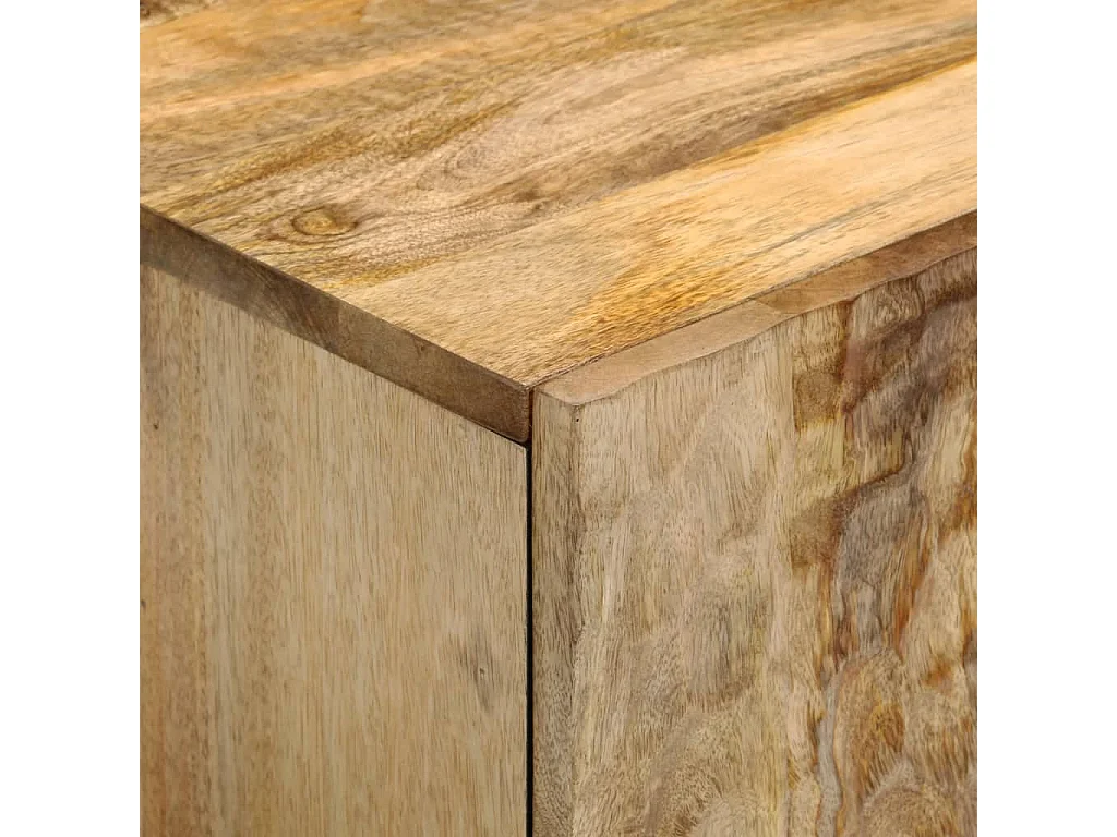 Mobile da Bagno a Parete 38x33x48 cm in Legno Massello di Mango