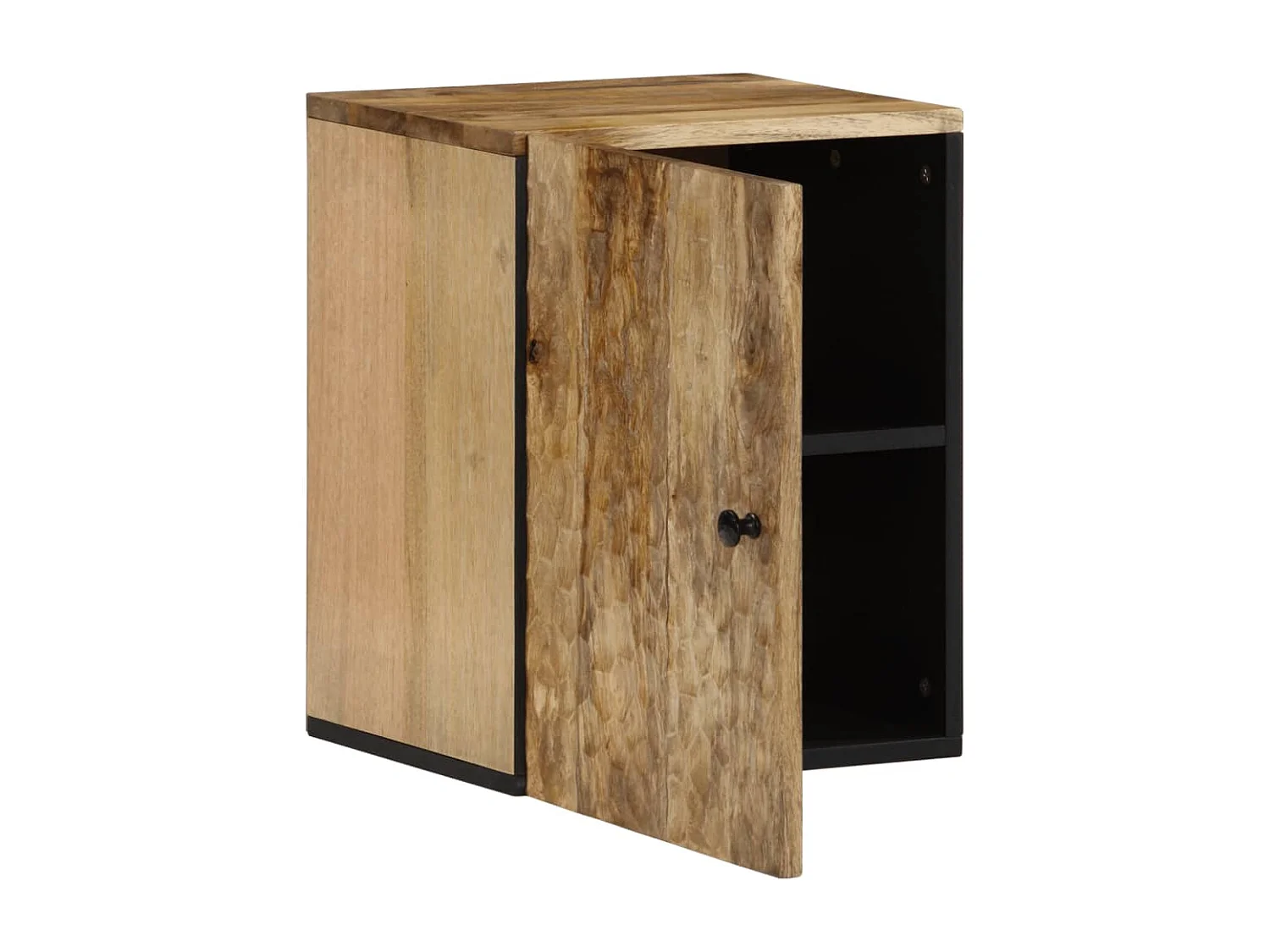 Badkamerwandkast 38x33x48 cm massief mangohout