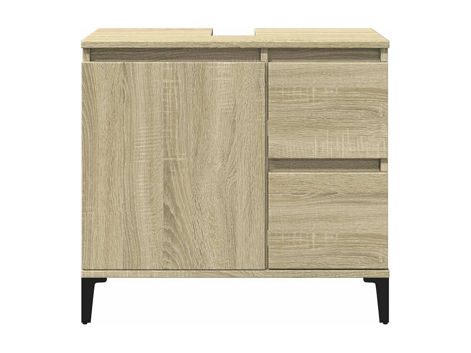 Armoire salle de bain chêne sonoma 65x33x60 cm