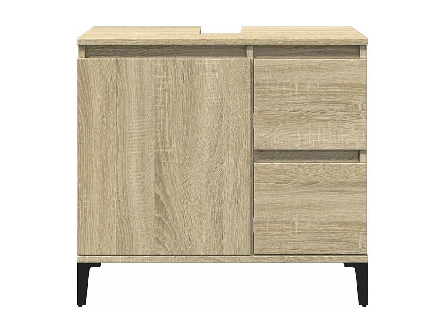 Armoire salle de bain chêne sonoma 65x33x60 cm