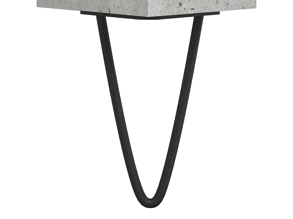 Badkamerkast 65x33x60 cm bewerkt hout betongrijs