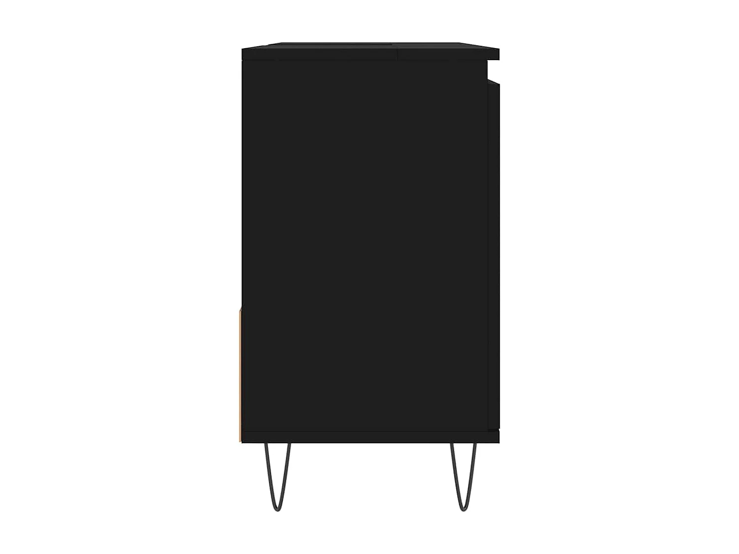 Badschrank Schwarz 65x33x60 cm Holzwerkstoff