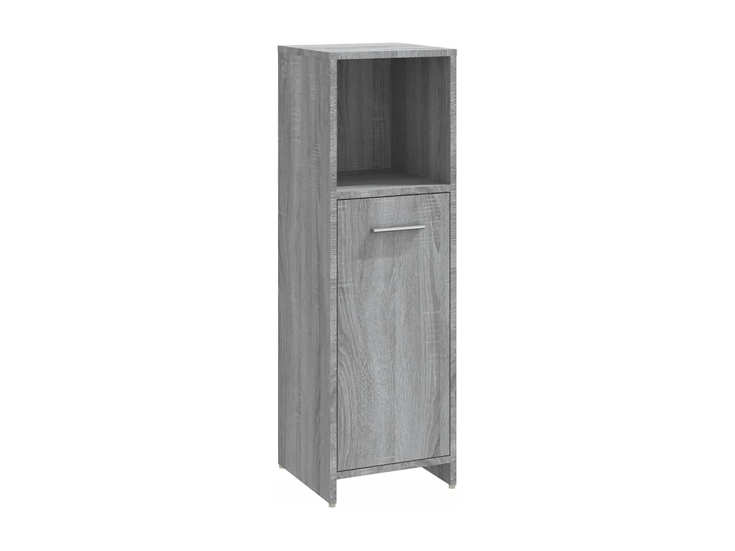 Armadietto Bagno Grigio Sonoma 30x30x95 cm in Legno Multistrato