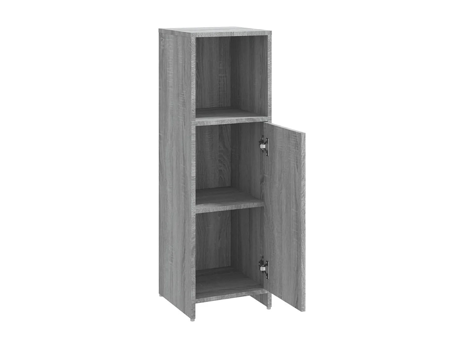 Armadietto Bagno Grigio Sonoma 30x30x95 cm in Legno Multistrato