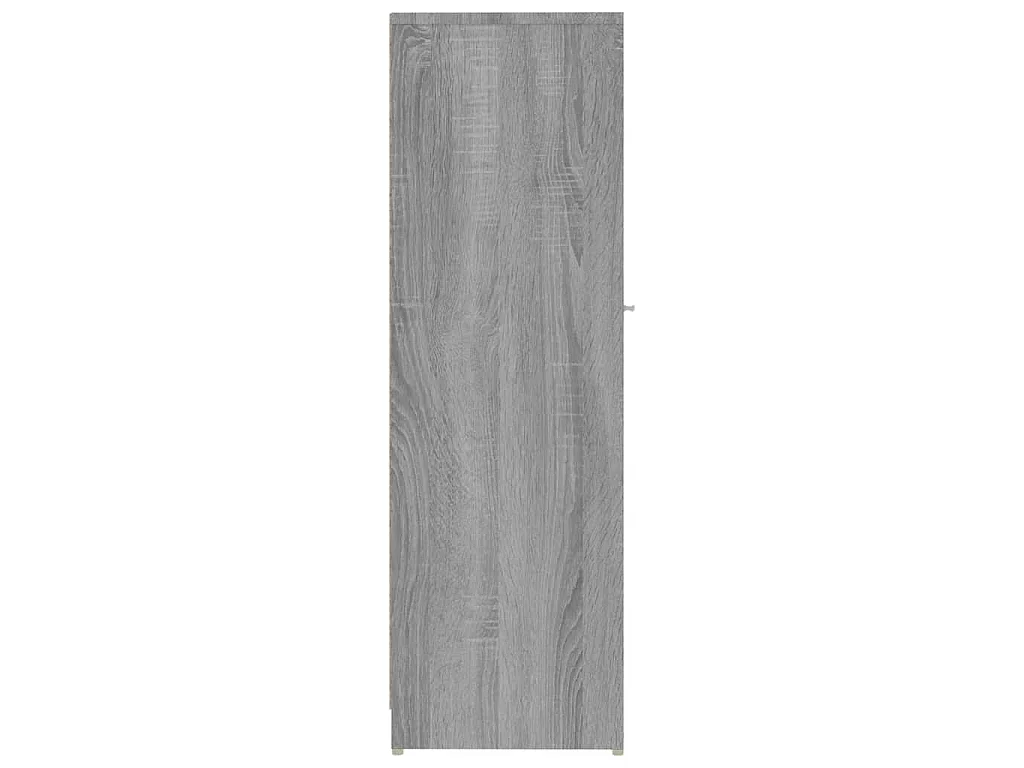 Armadietto Bagno Grigio Sonoma 30x30x95 cm in Legno Multistrato