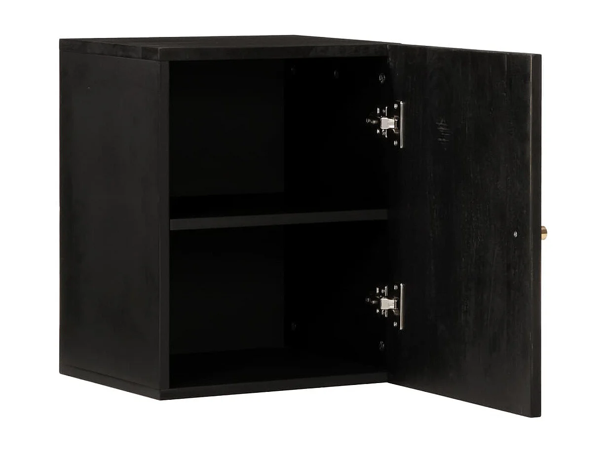 Armoire de salle de bain murale 38x33x48cm bois massif manguier