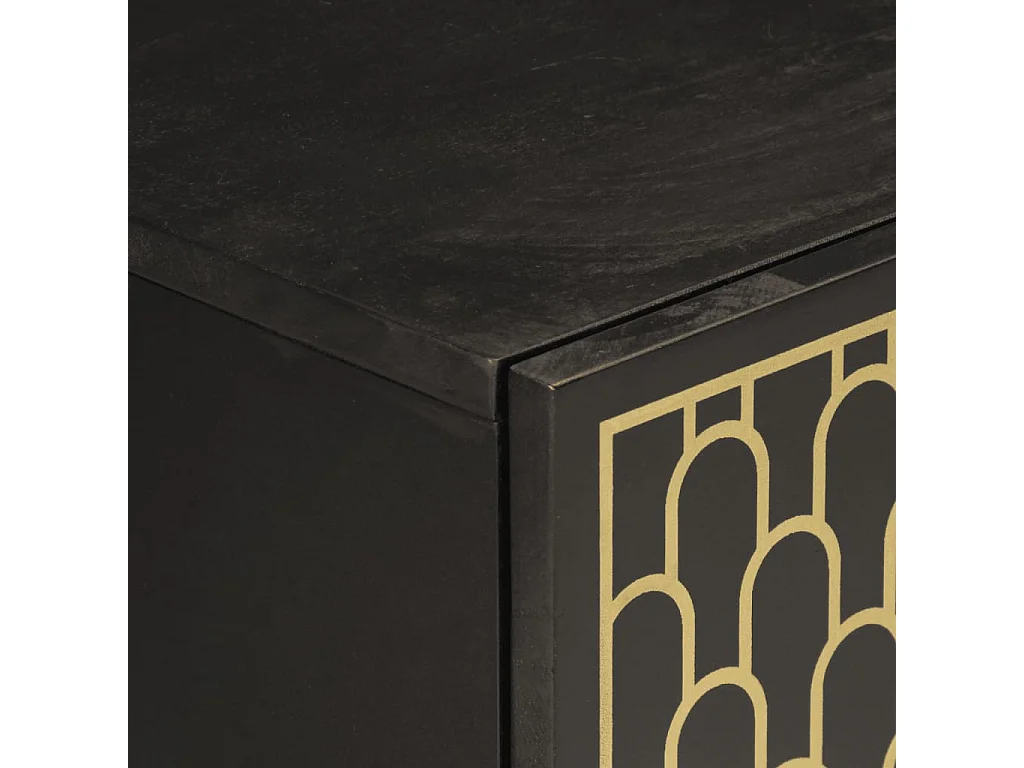 Armoire de salle de bain murale 38x33x48cm bois massif manguier