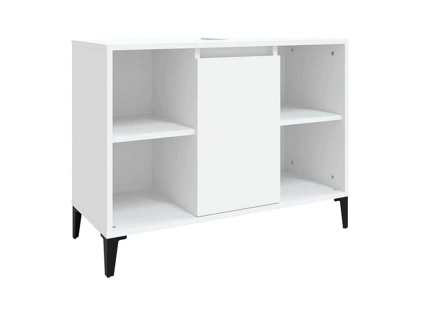 Mobile Lavabo Bianco 80x33x60 cm in Legno Multistrato
