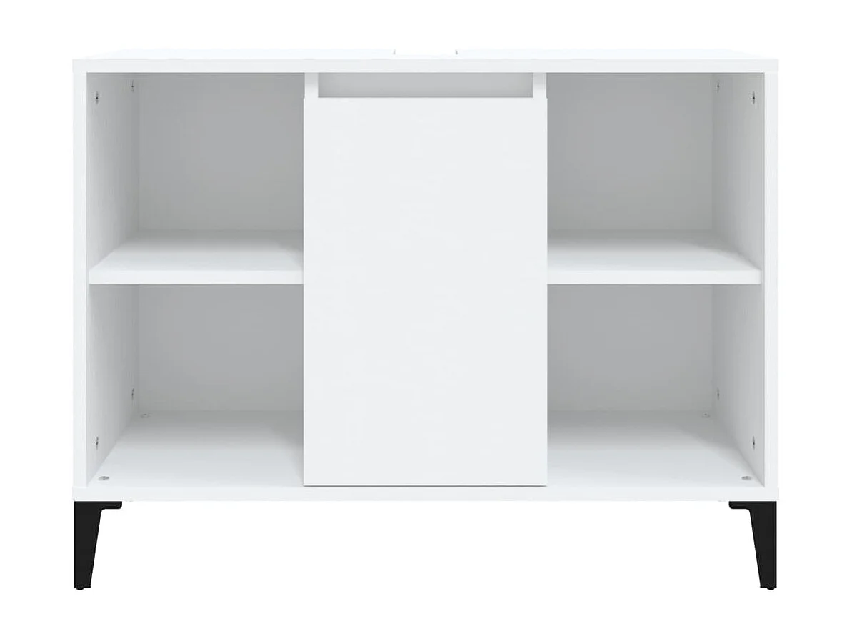 Mobile Lavabo Bianco 80x33x60 cm in Legno Multistrato