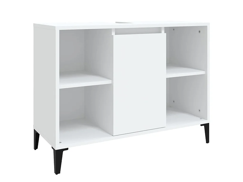 Meuble d'évier blanc 80x33x60 cm bois d'ingénierie