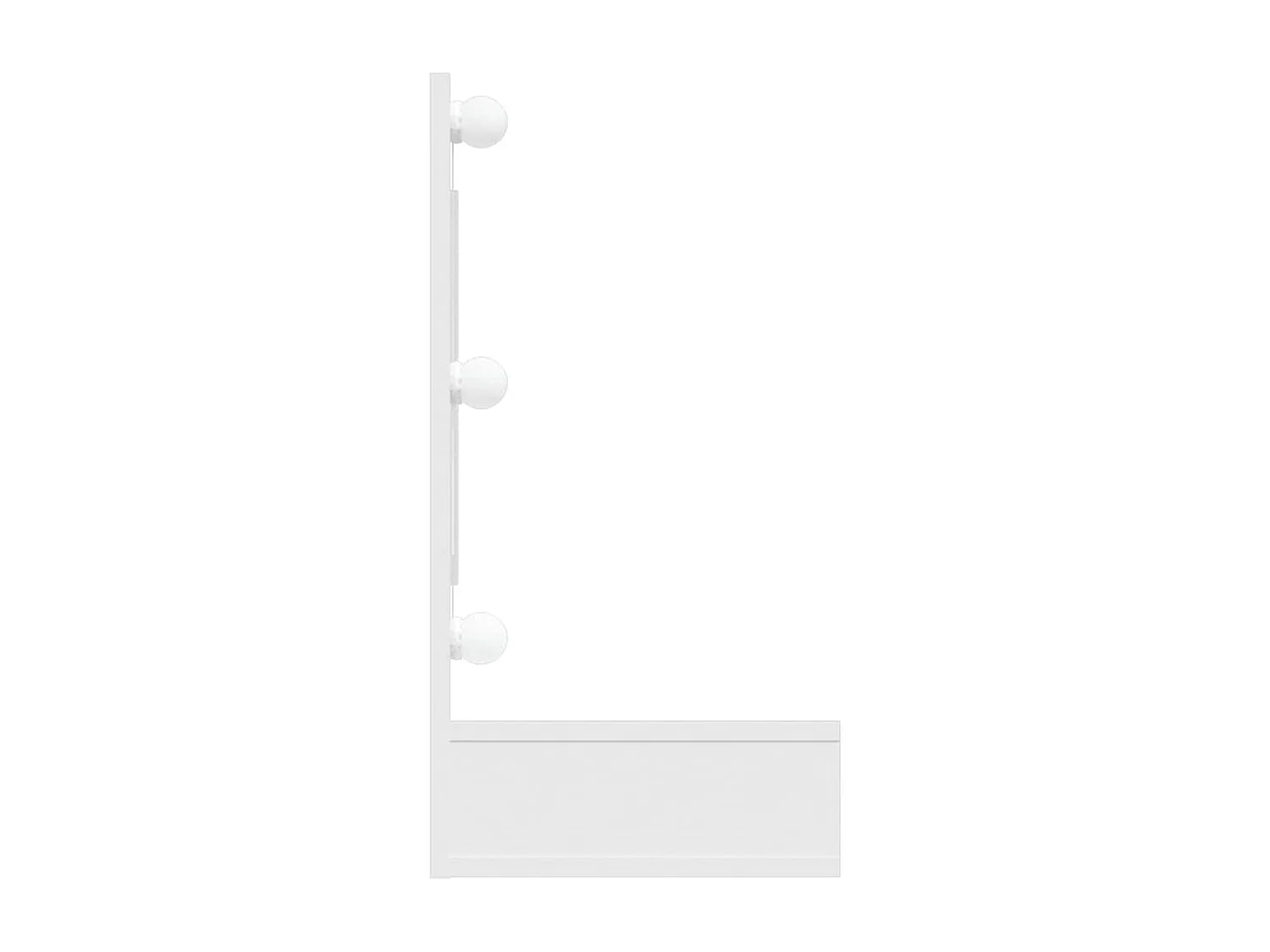 Mueble con espejo y luces LED blanco 90x31,5x62 cm