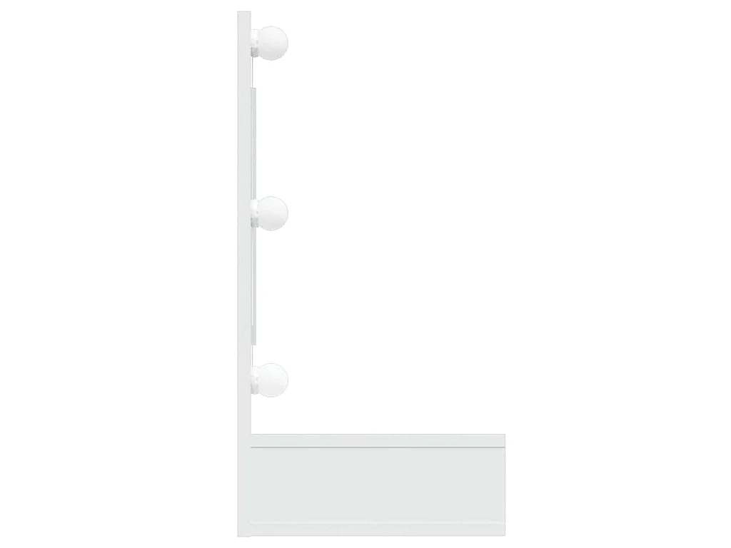 Mobile a Specchio con LED Bianco 90x31,5x62 cm