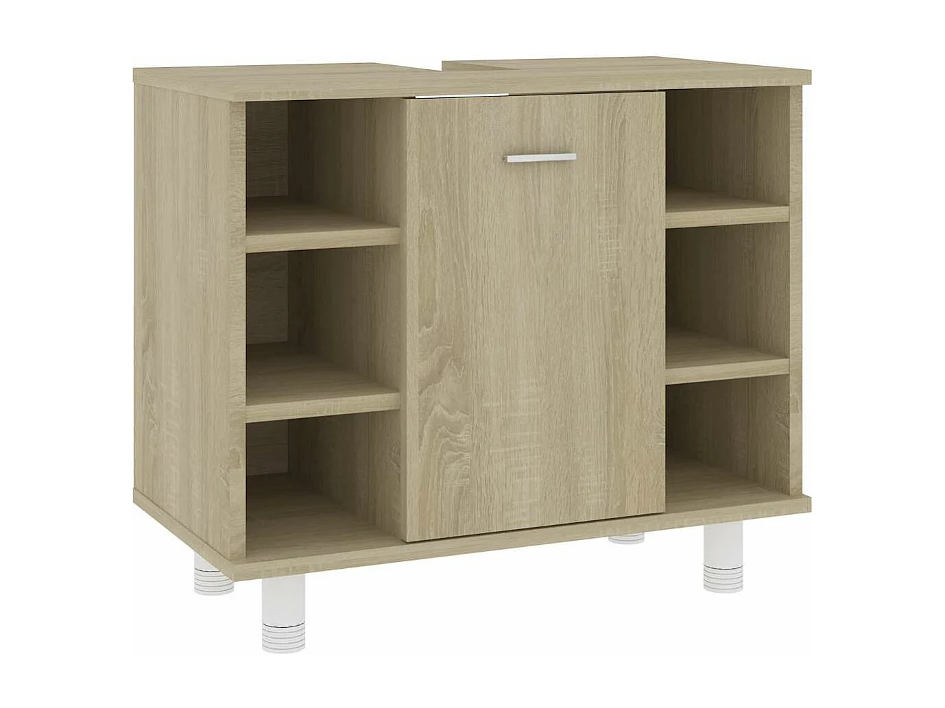 Badkamerkast 60x32x53,5 cm bewerkt hout sonoma eikenkleurig