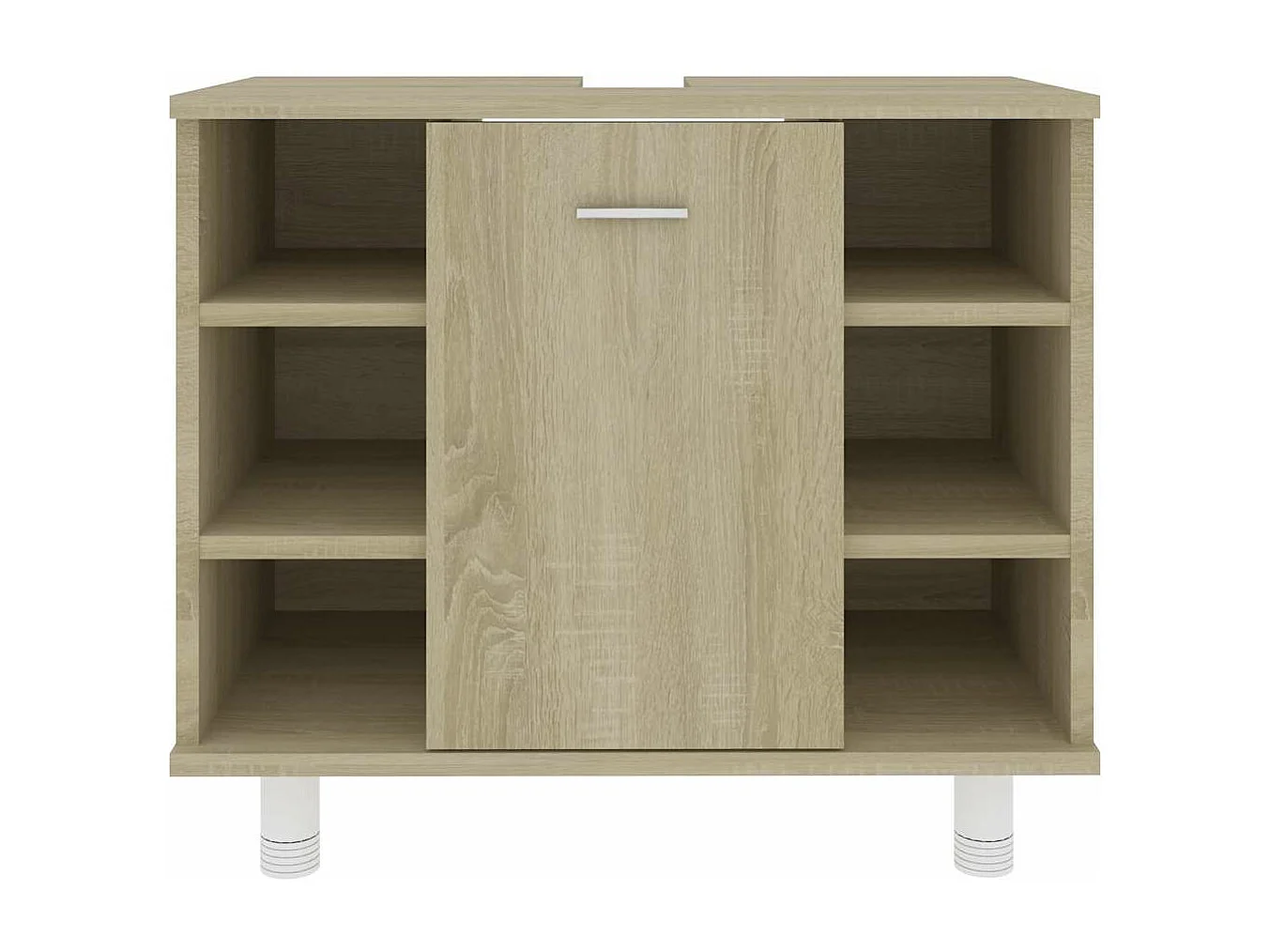 Badkamerkast 60x32x53,5 cm bewerkt hout sonoma eikenkleurig