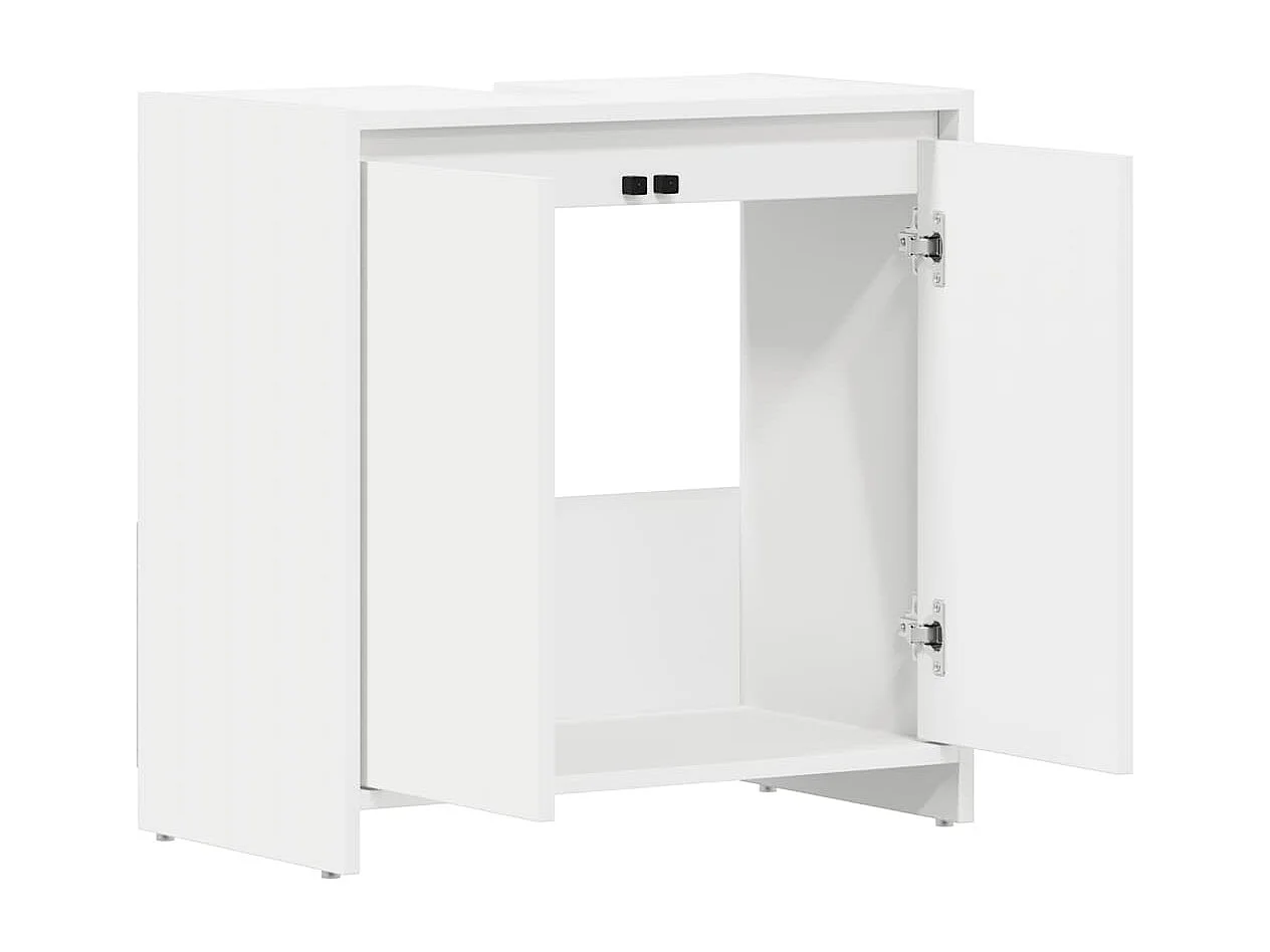 Mobile da Bagno Bianco 60x33x61 cm in Legno Multistrato