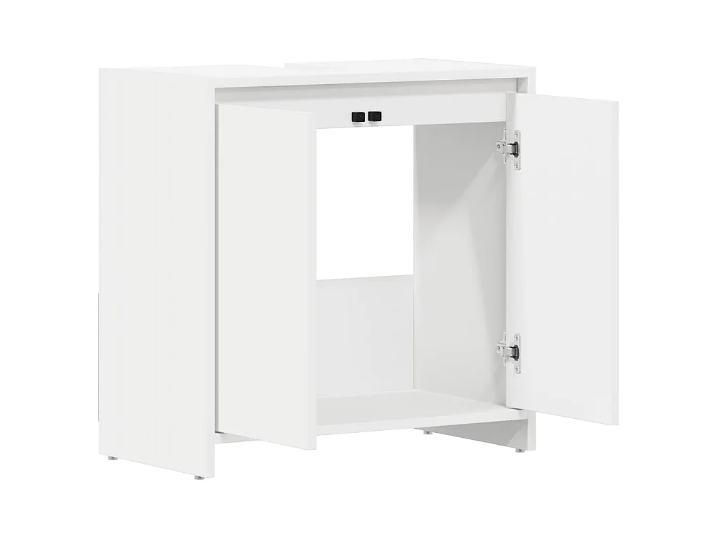 Mobile da Bagno Bianco 60x33x61 cm in Legno Multistrato