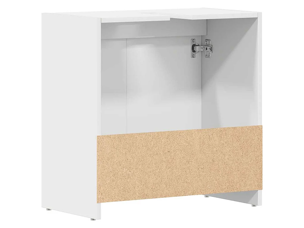 Mobile da Bagno Bianco 60x33x61 cm in Legno Multistrato