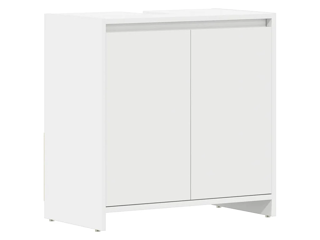 Armário de casa de banho 60x33x60 cm contraplacado branco