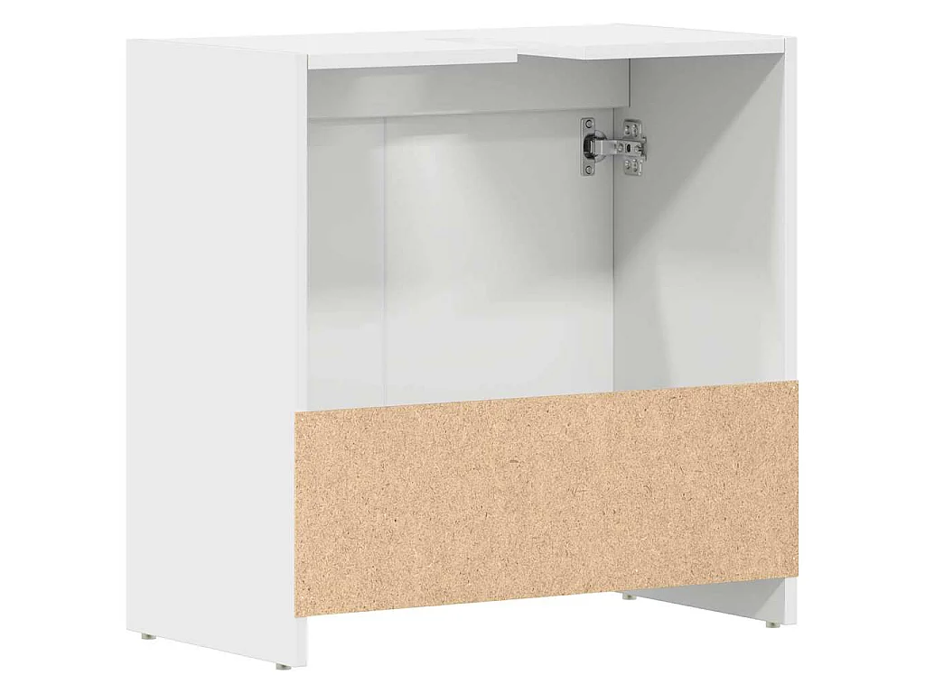 Armário de casa de banho 60x33x60 cm contraplacado branco
