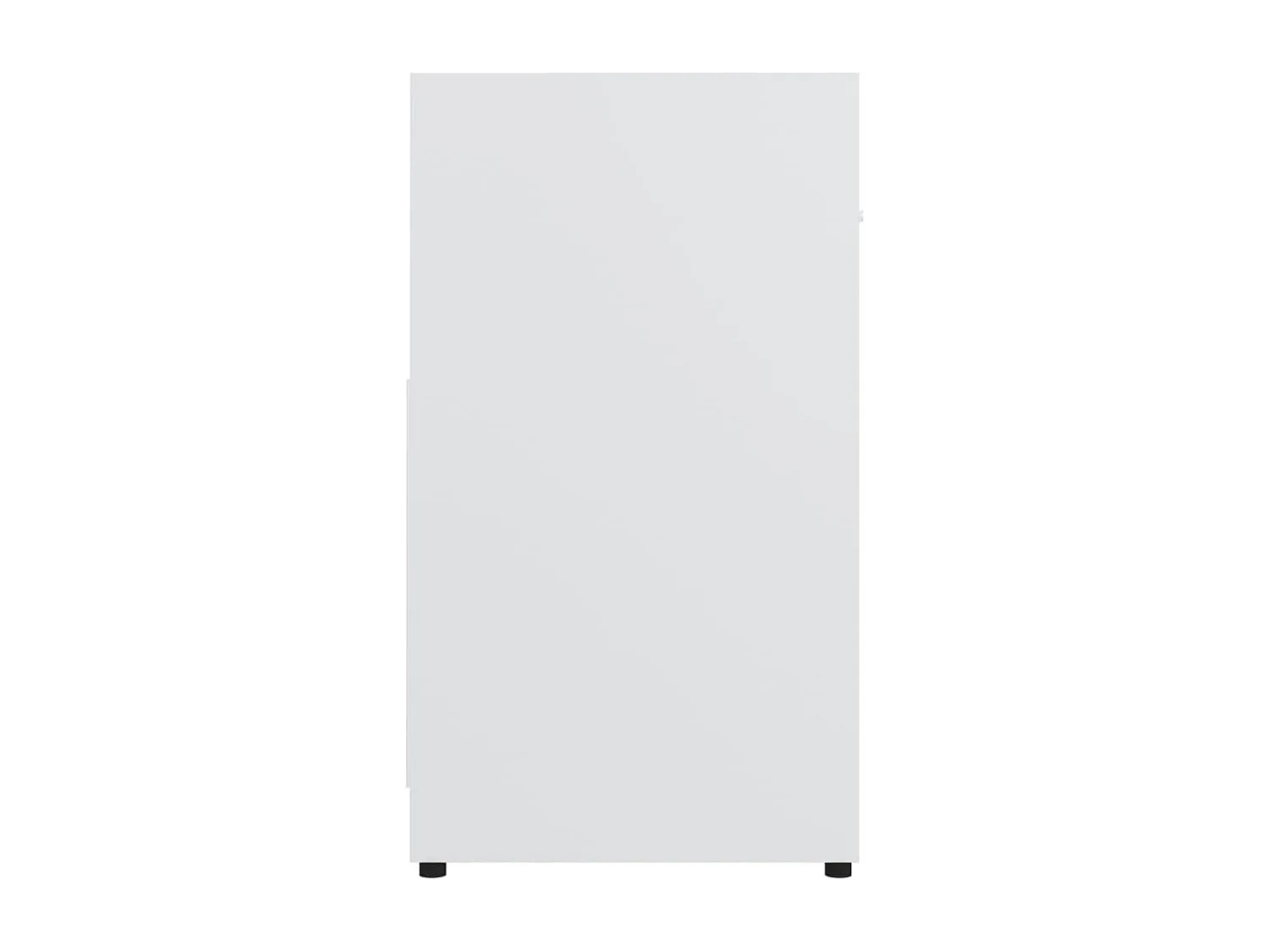 Badezimmerschrank Weiß 60x33x61 cm Holzwerkstoff
