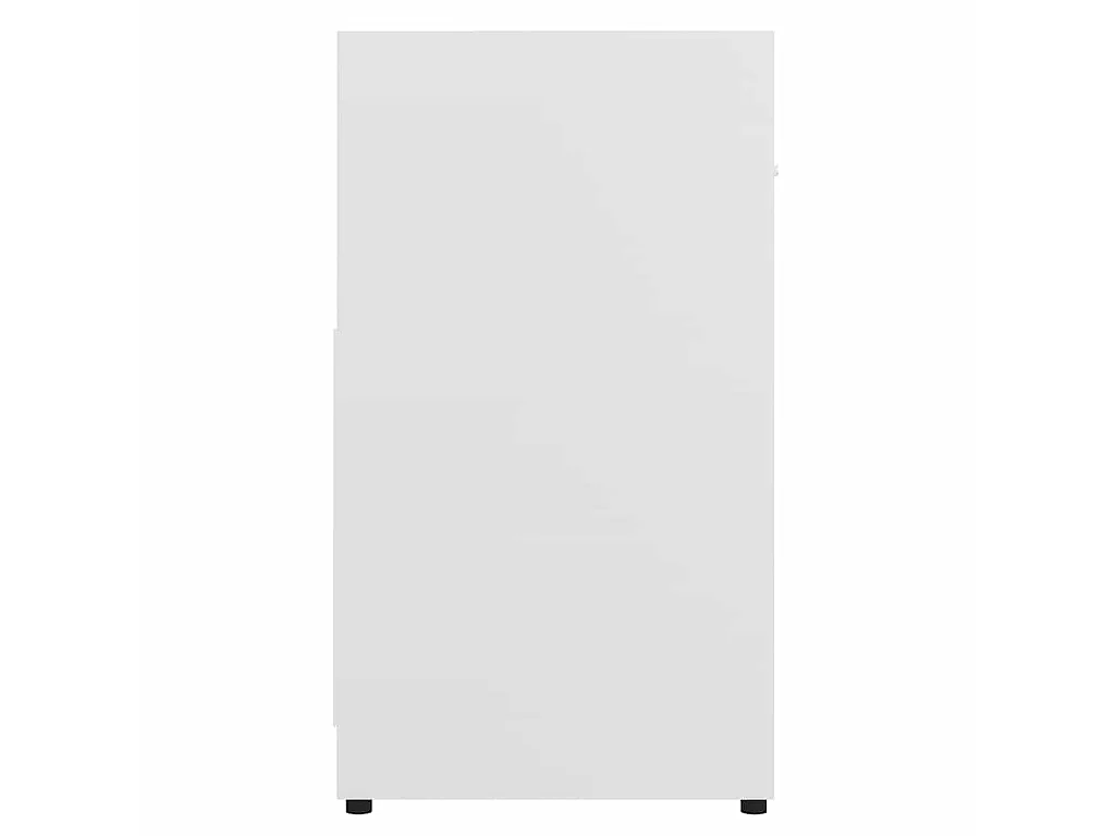 Badezimmerschrank Weiß 60x33x61 cm Holzwerkstoff