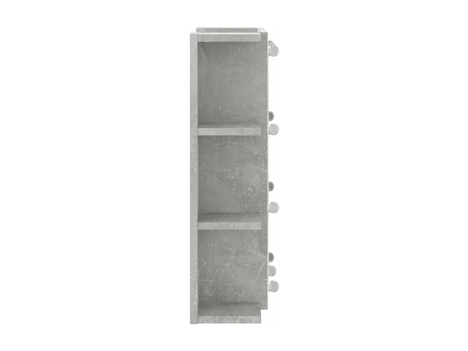Armoire à miroir avec LED Gris béton 70x16,5x60 cm