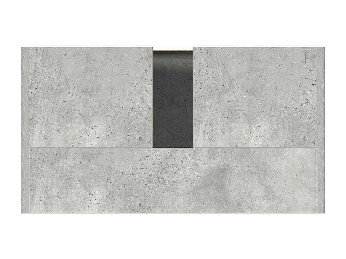 Armoire de salle de bain Gris béton 60x33x61 cm Bois ingénierie