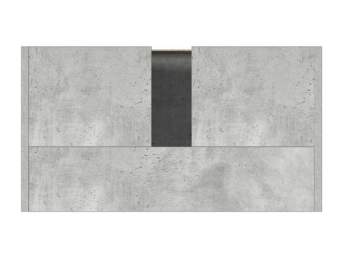 Badkamerkast 60x33x61 cm bewerkt hout betongrijs