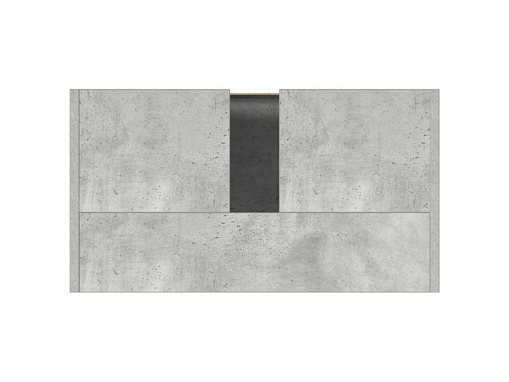 Badkamerkast 60x33x60 cm bewerkt hout betongrijs