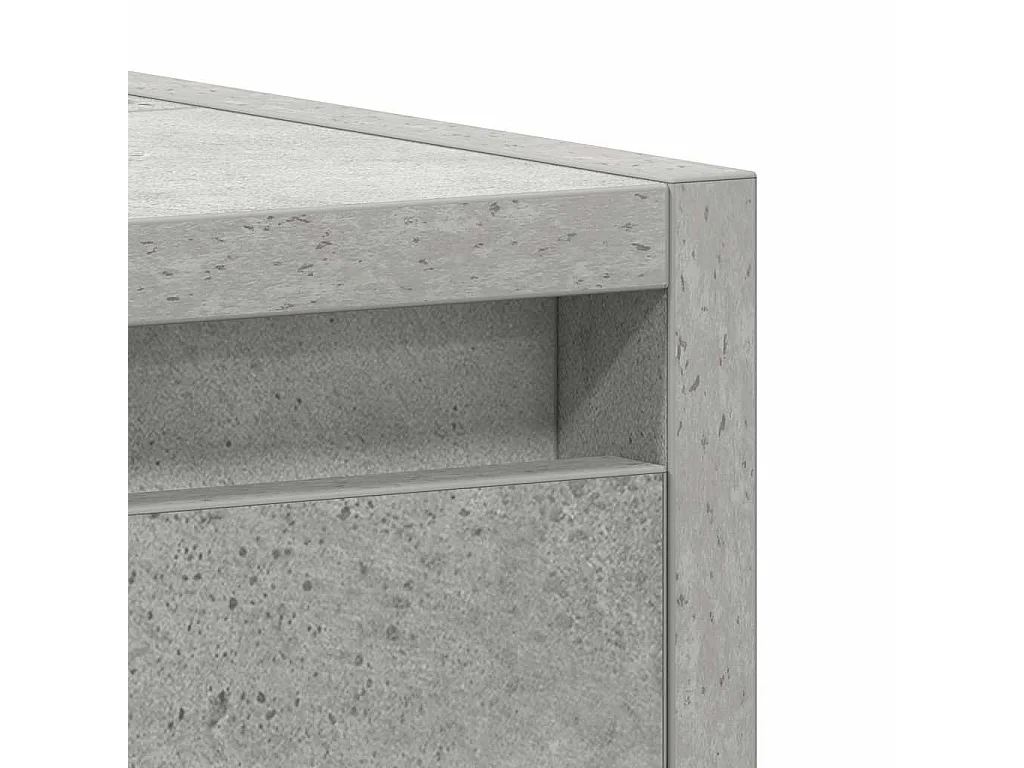 Badkamerkast 60x33x60 cm bewerkt hout betongrijs