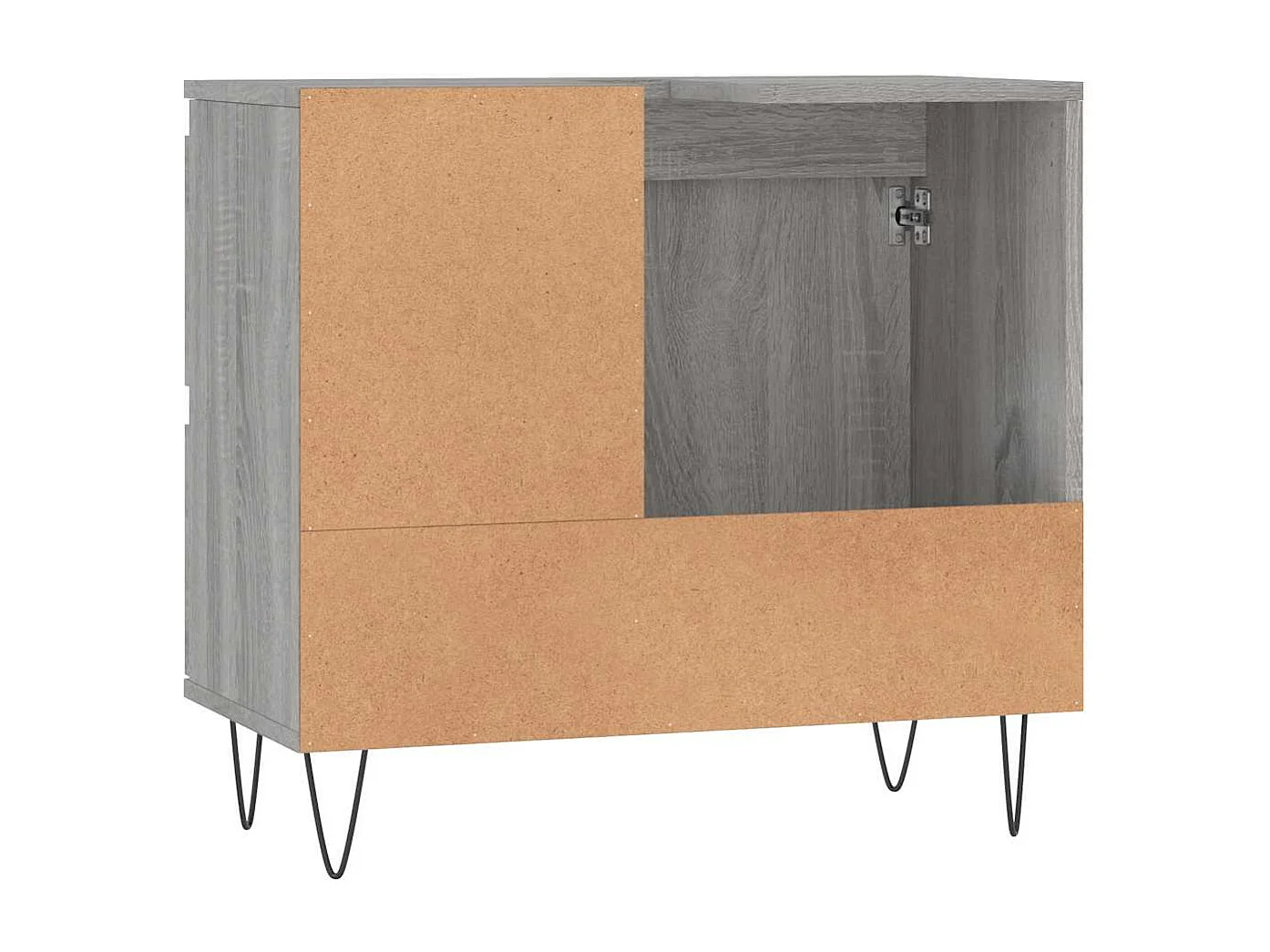 Armoire de bain sonoma gris 65x33x60 cm bois d'ingénierie