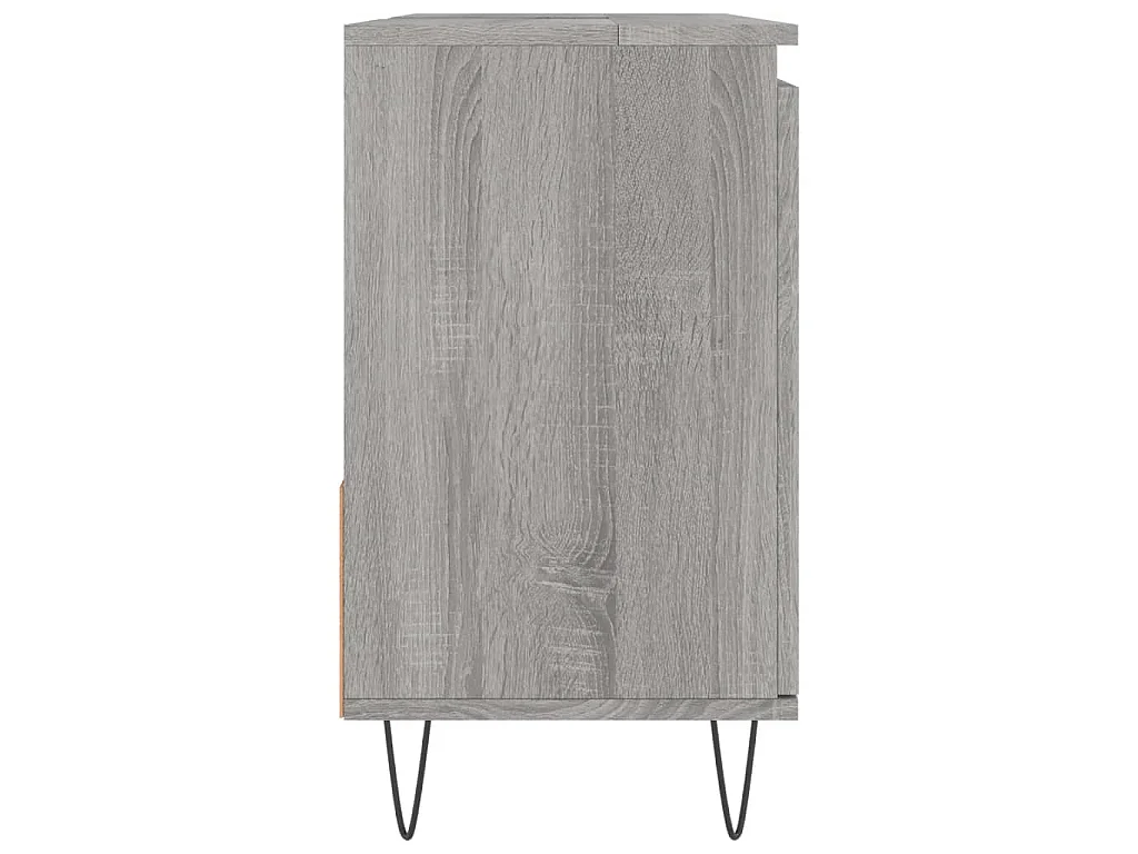 Armoire de bain sonoma gris 65x33x60 cm bois d'ingénierie