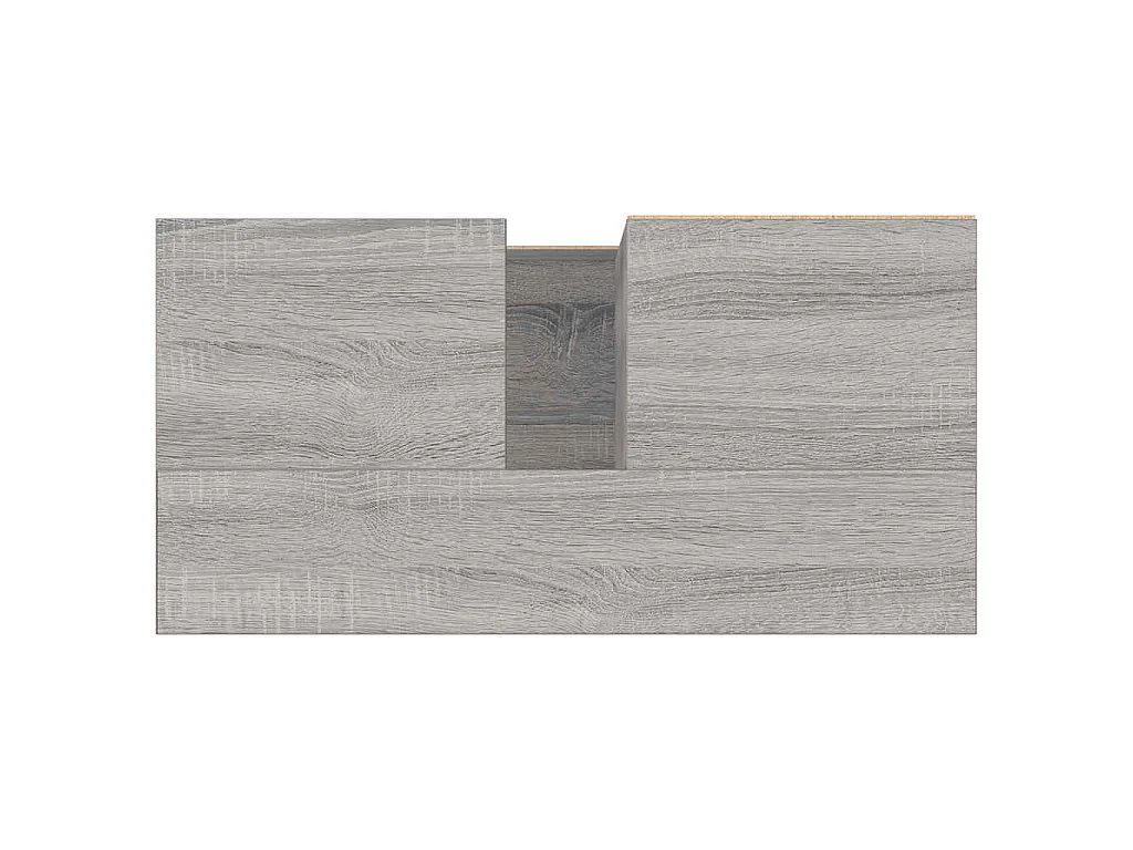 Armoire de bain sonoma gris 65x33x60 cm bois d'ingénierie