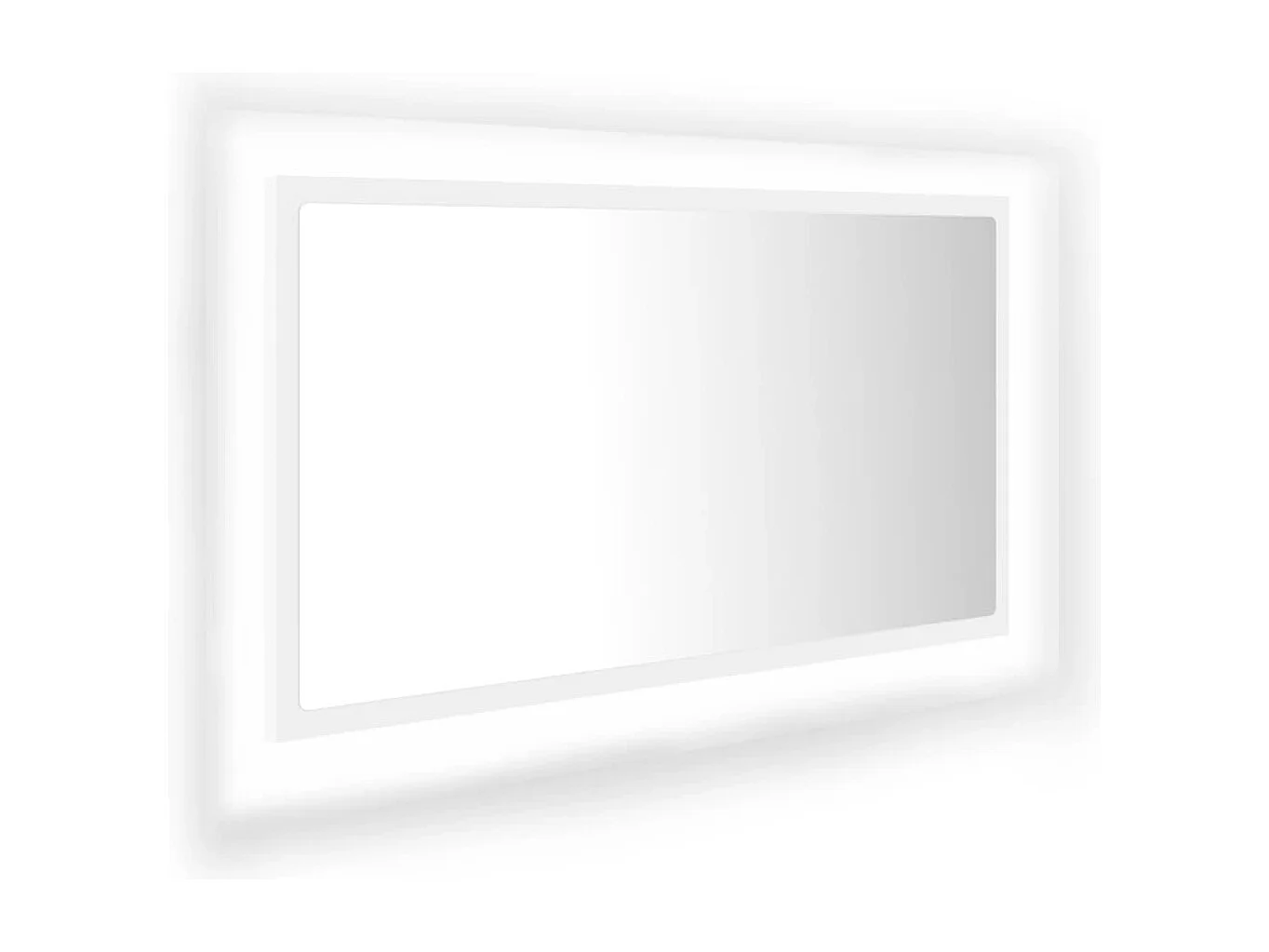 Badkamerspiegel LED 80x8,5x37 cm acryl wit