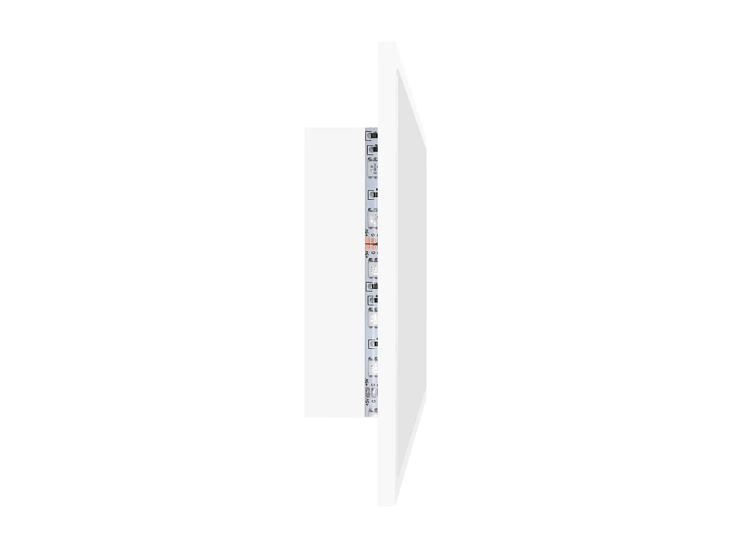 Badkamerspiegel LED 80x8,5x37 cm acryl wit