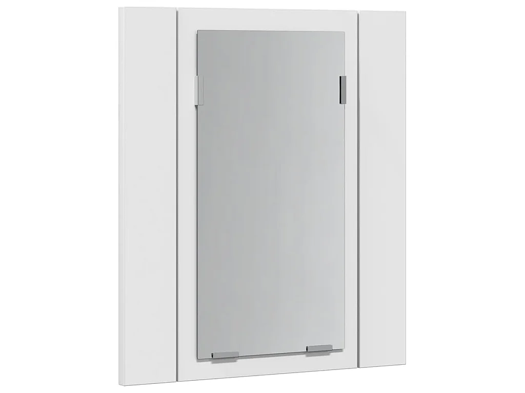 Armoire salle de bain à miroir LED Blanc 40x12x45 cm Acrylique