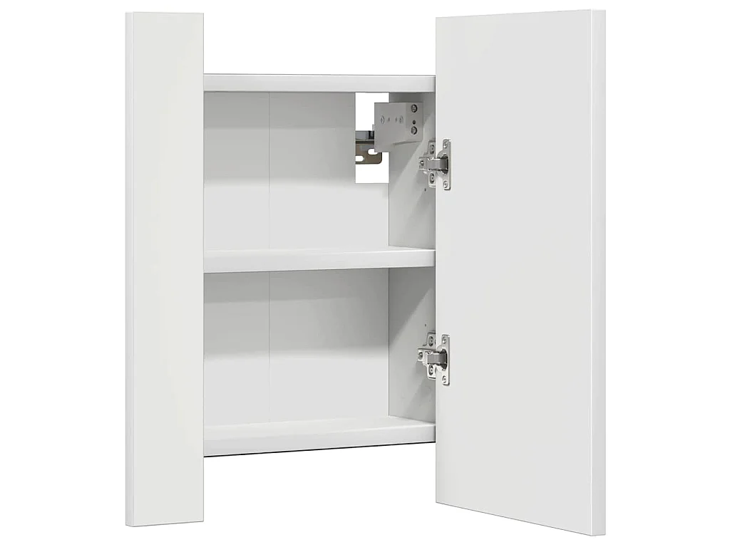 Armoire salle de bain à miroir LED Blanc 40x12x45 cm Acrylique