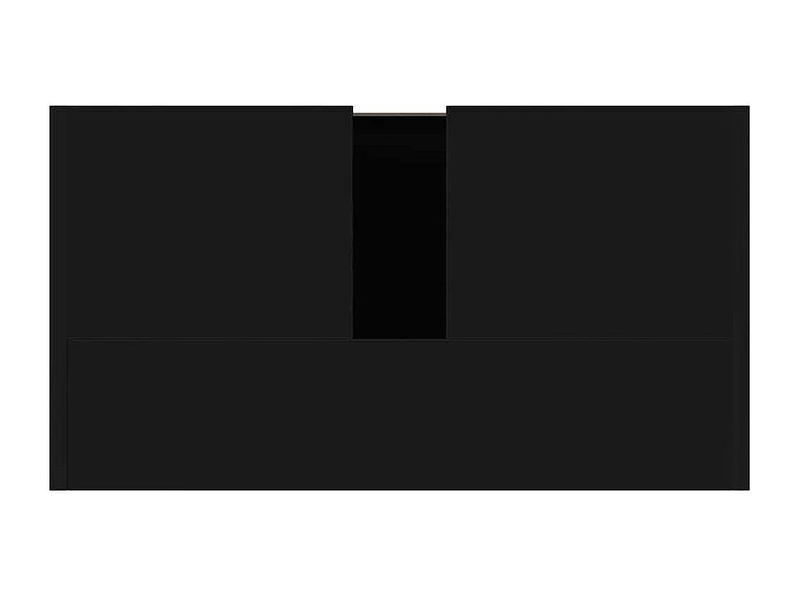 Badezimmerschrank Schwarz 60x33x61 cm Holzwerkstoff